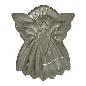 Vintage Gorham Crystal Germany Collection Angel of Peace Glass Dish